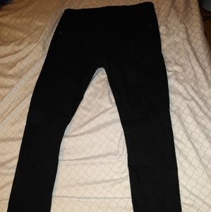 H&M black ripped biker jeans